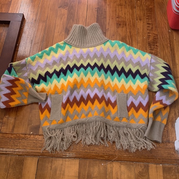 Plenty by Tracy Reese fringed pocket sweater. NWOT . Retail 278 - Picture 7 of 7